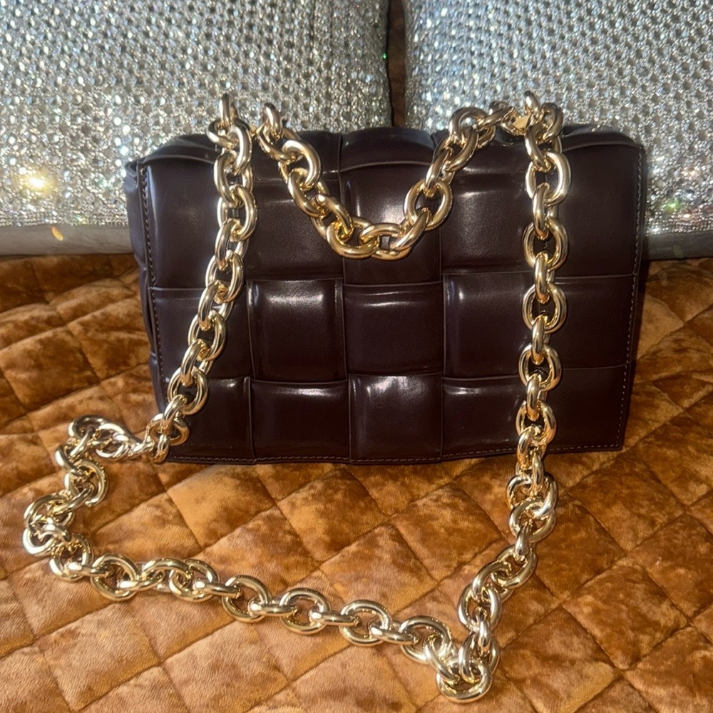 Faux leather handbag